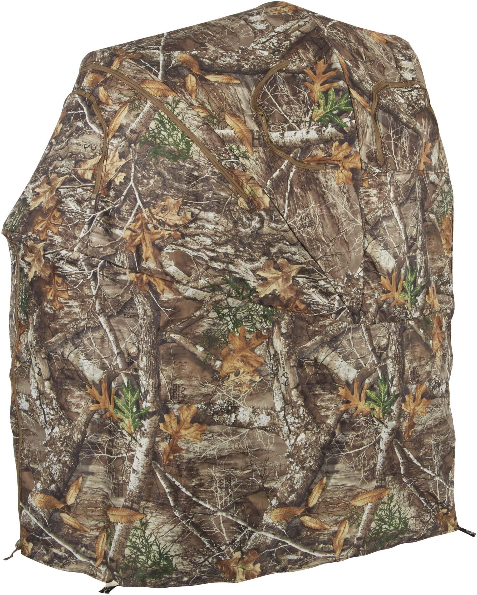AmeristeP Portable 1-Person Chair Blind/Hunting Tent Chair, Realtree Edge™ Camo, 34 x 45 x 54-in Front_Three_Fourths_Angled_Left