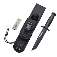 Smith & Wesson Search and Rescue Knife with Sheath and Sharpening Stone, 6-in
