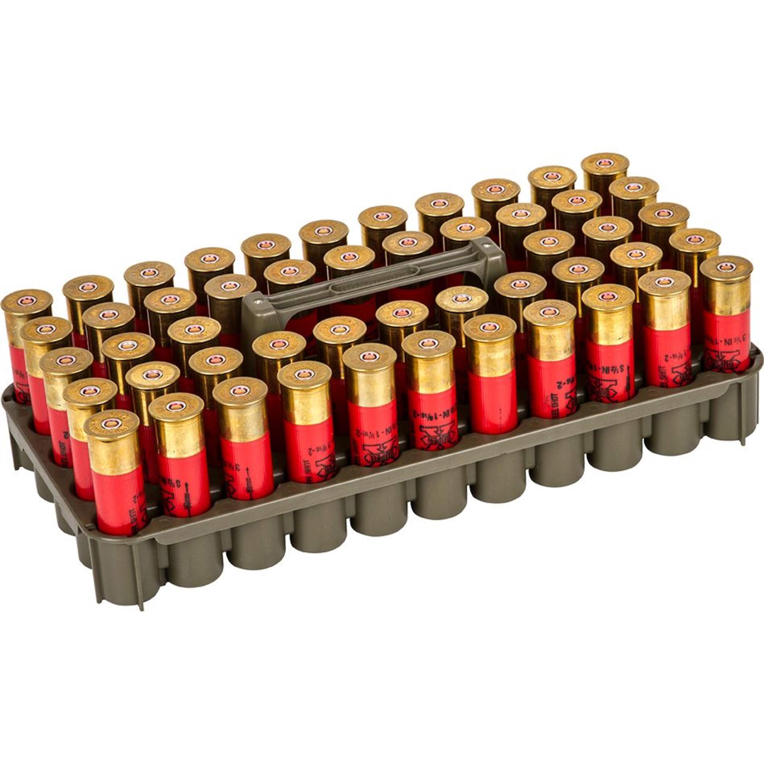 Flambeau Shotshell Storage Tray, Resin Construction, Poly/Plastic Front_Three_Fourths_Angled_Right