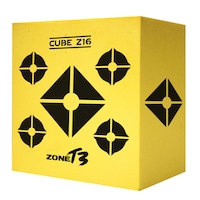 Zone T3 Target Block for Archery Practice, Reusable, Foam Construction, Yellow