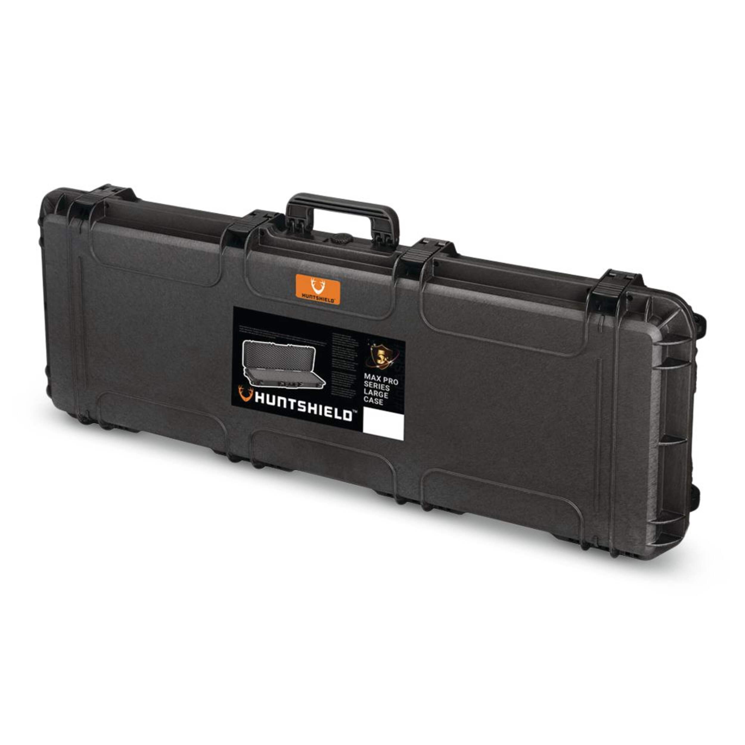Huntshield Premium Gun Case, 43-in, Black Front_Three_Fourths_Angled_Left
