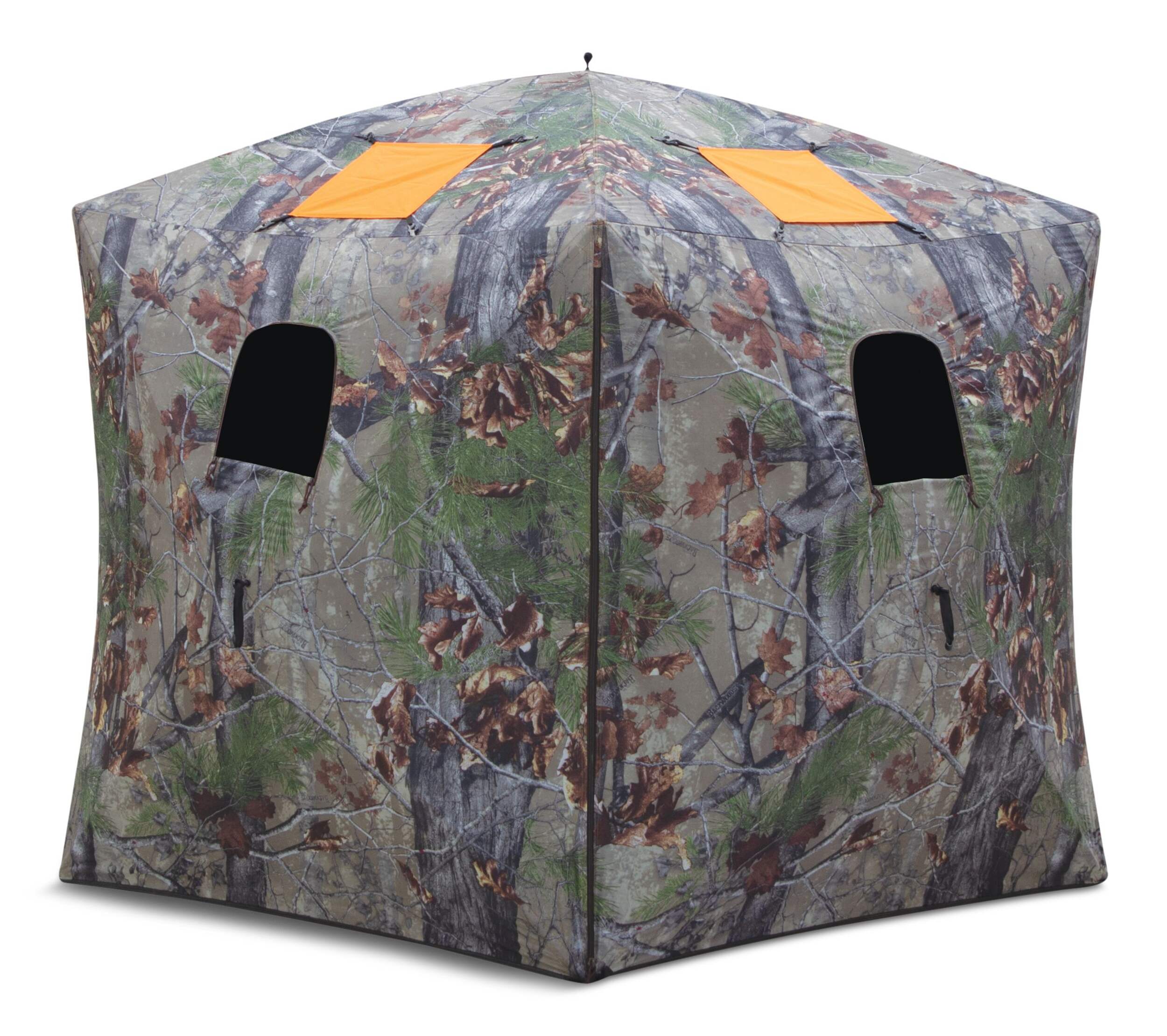 Barronett Feather 5-Sided Garage Door Blind, Synthetic Fabric, Camouflage Front_Angled_Right