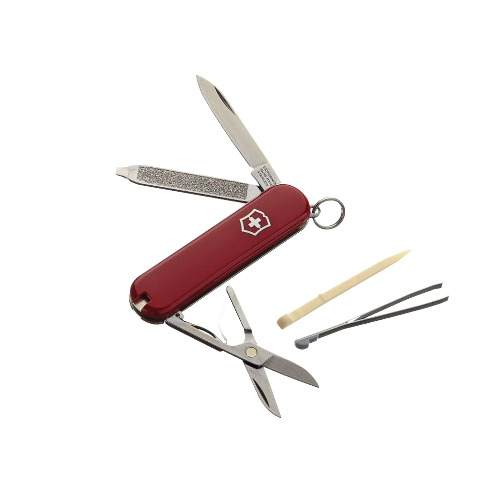 Victorinox Swiss Army Steel Knife Classic MultiTool, w/ Key Ring, Red