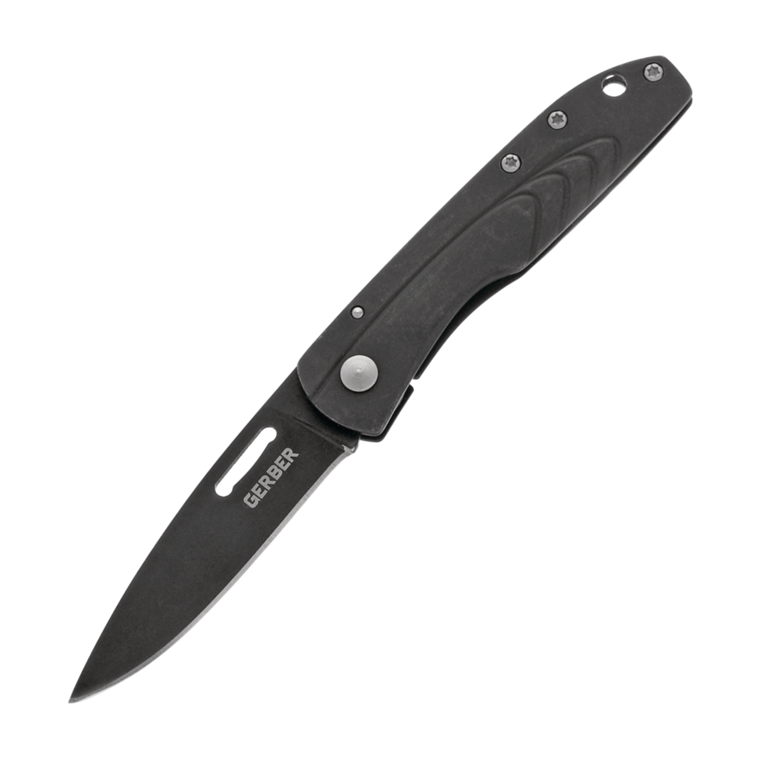 Gerber STL 2.0 Lightweight Folding Knife w/ Frame Lock & Lanyard Hole Overhead_Flat