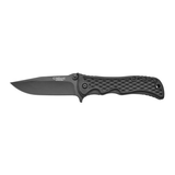 Couteau pliant Camillus Shatter avec pince de ceinture de poche, noir, 8 po Side_Left