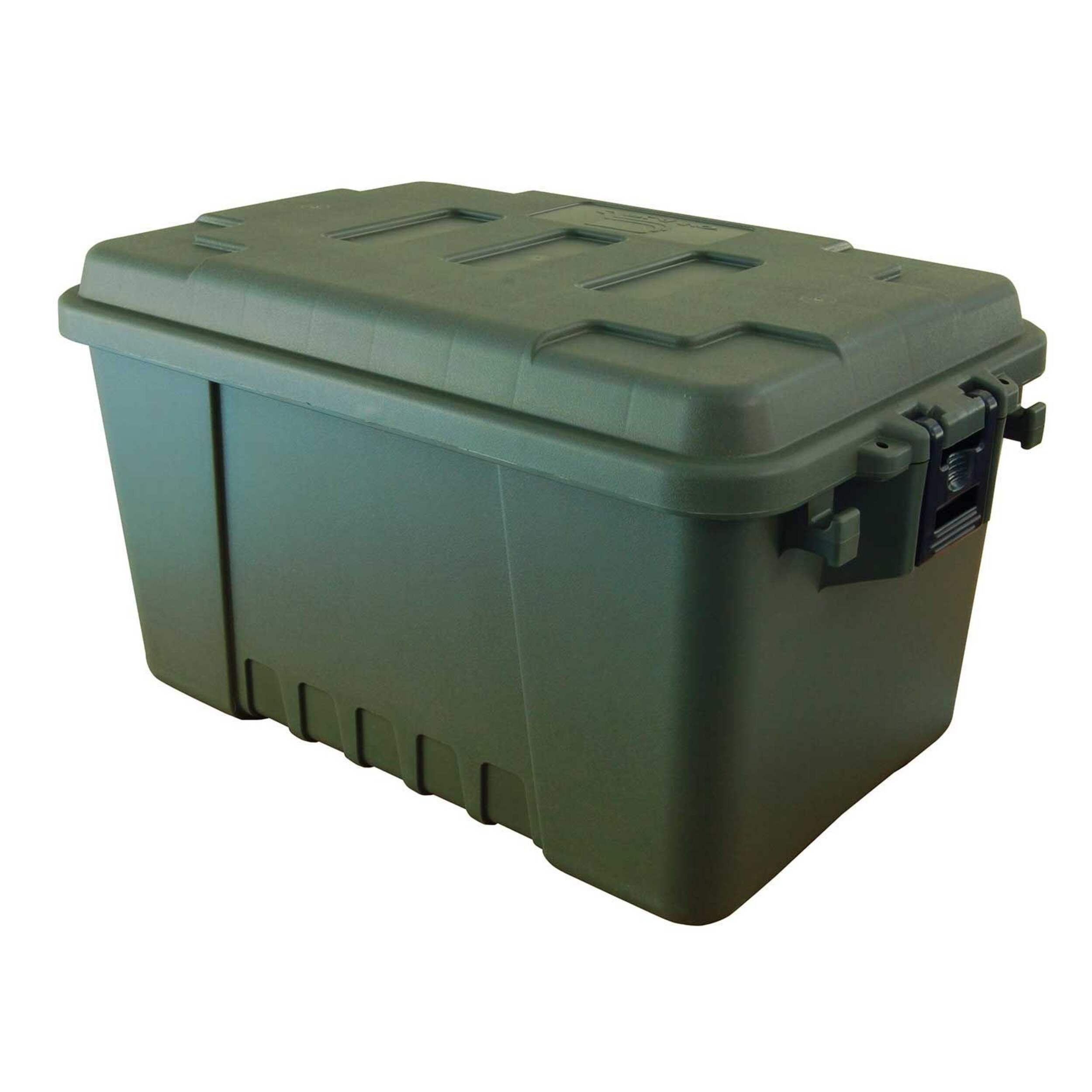 Plano Sportsman Storage Trunk w/ Locking Lids, O.D. Green, Small, 53-L Front_Angled_Left