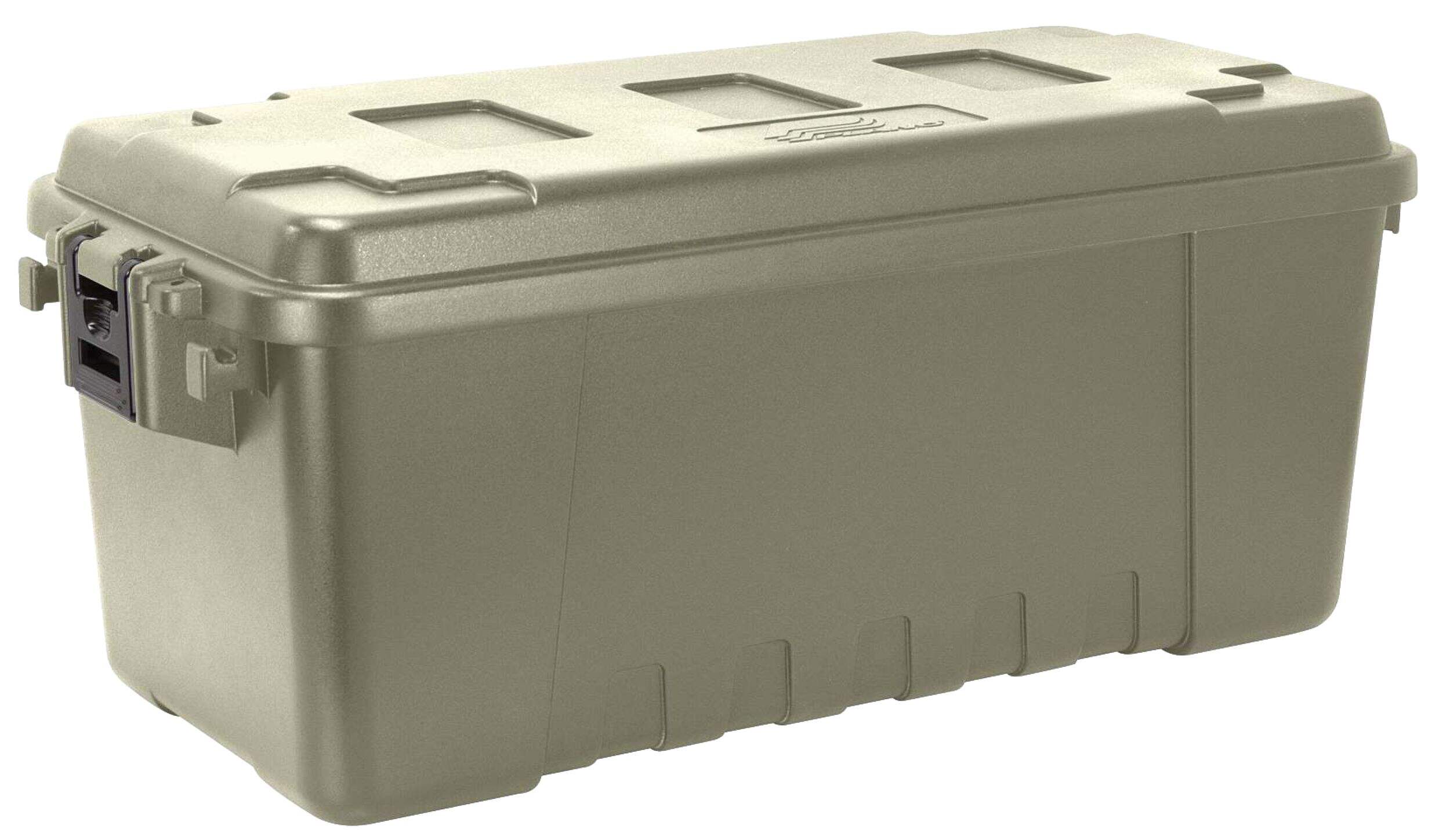 Plano Sportsman Storage Trunk w/ Locking Lids, O.D. Green, Medium, 64-L Front_Angled_Left