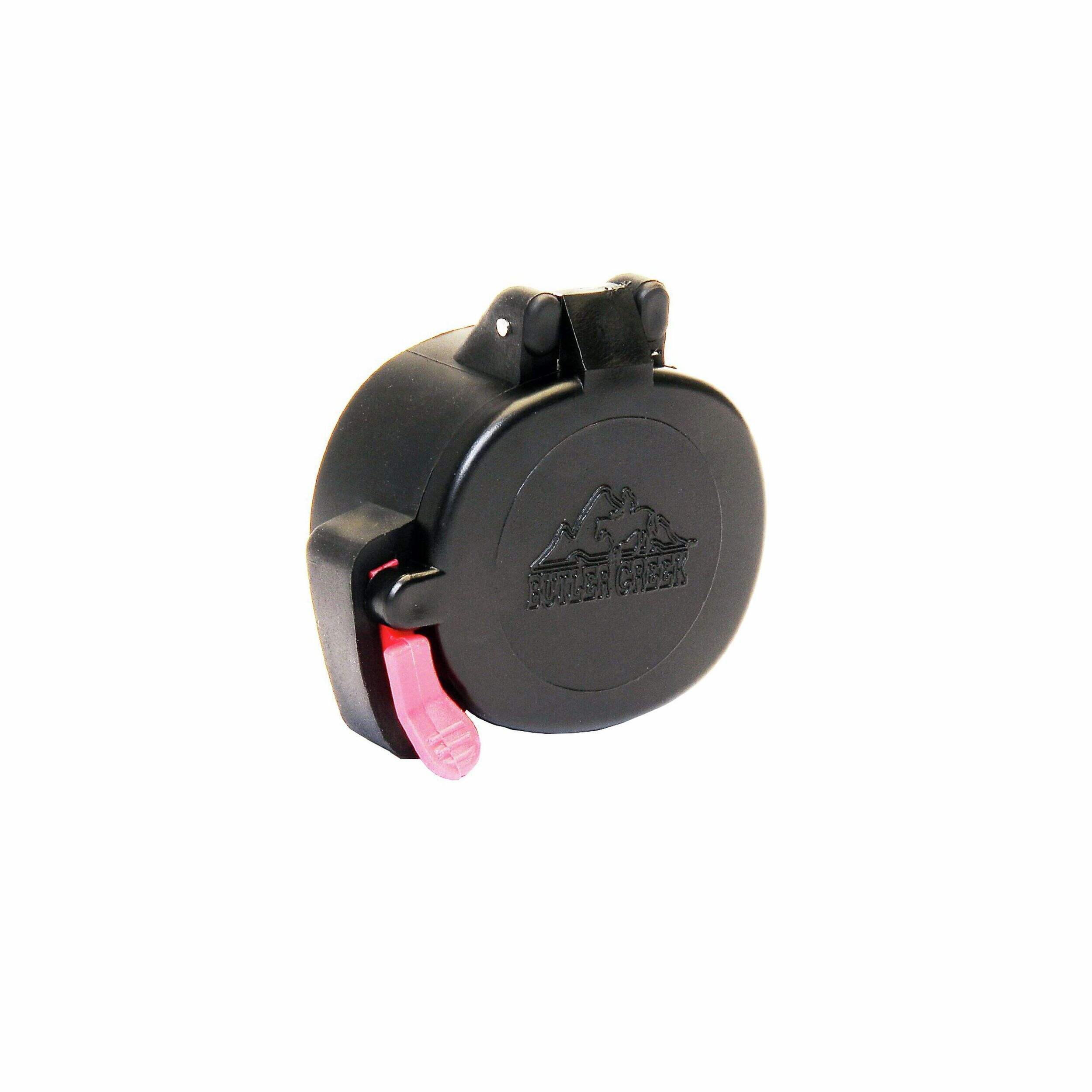 Butler Creek ScoPe Eye Cover, Black Front_Angled_Right