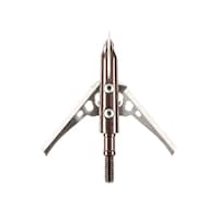 Pointe de flèche à tête large à 2 lames Rage pour tir à l'arc, 100 grains, argent Front_Flat