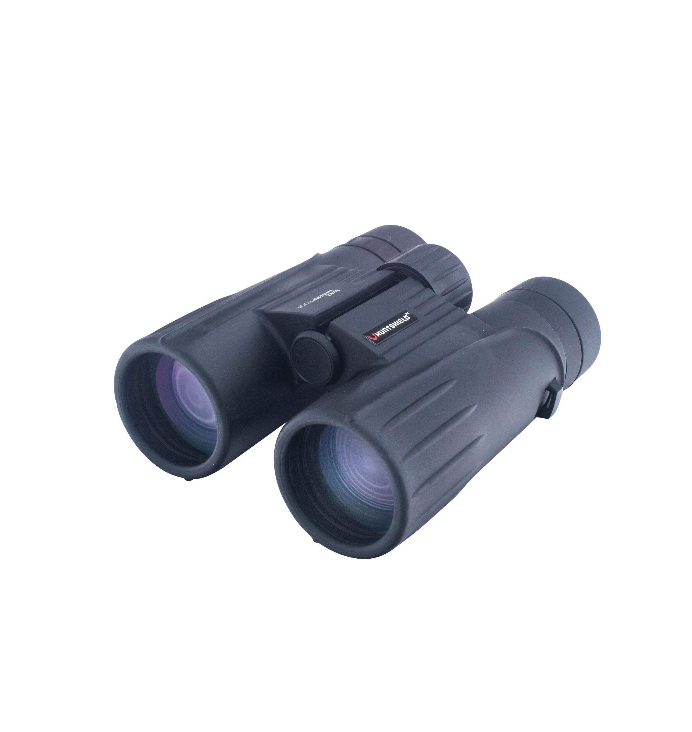 Huntshield Binoculars, 8x42 Front_Angled_Left