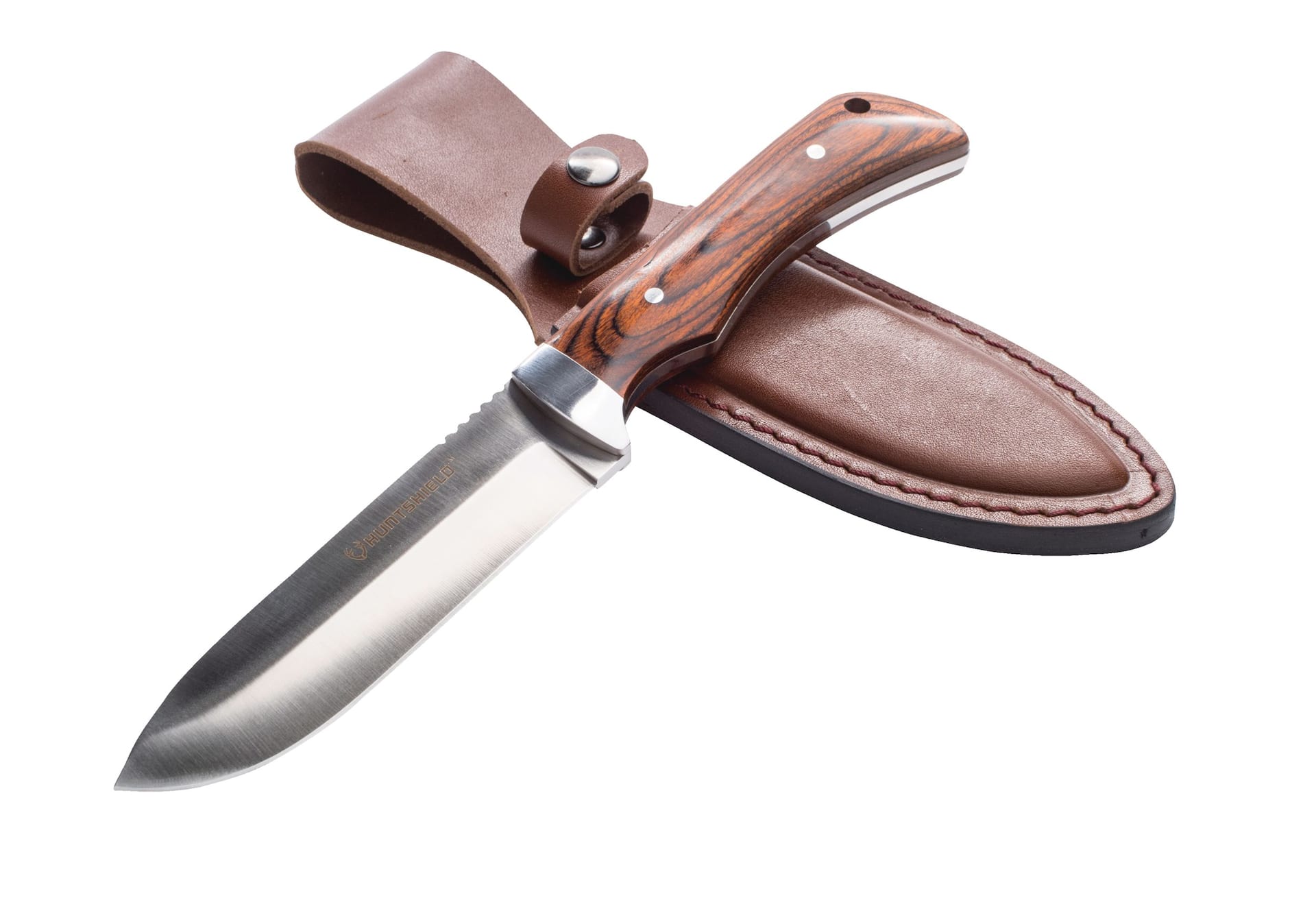 Huntshield Canadian All Purpose Hunter Knife w/ Leather Sheath ...