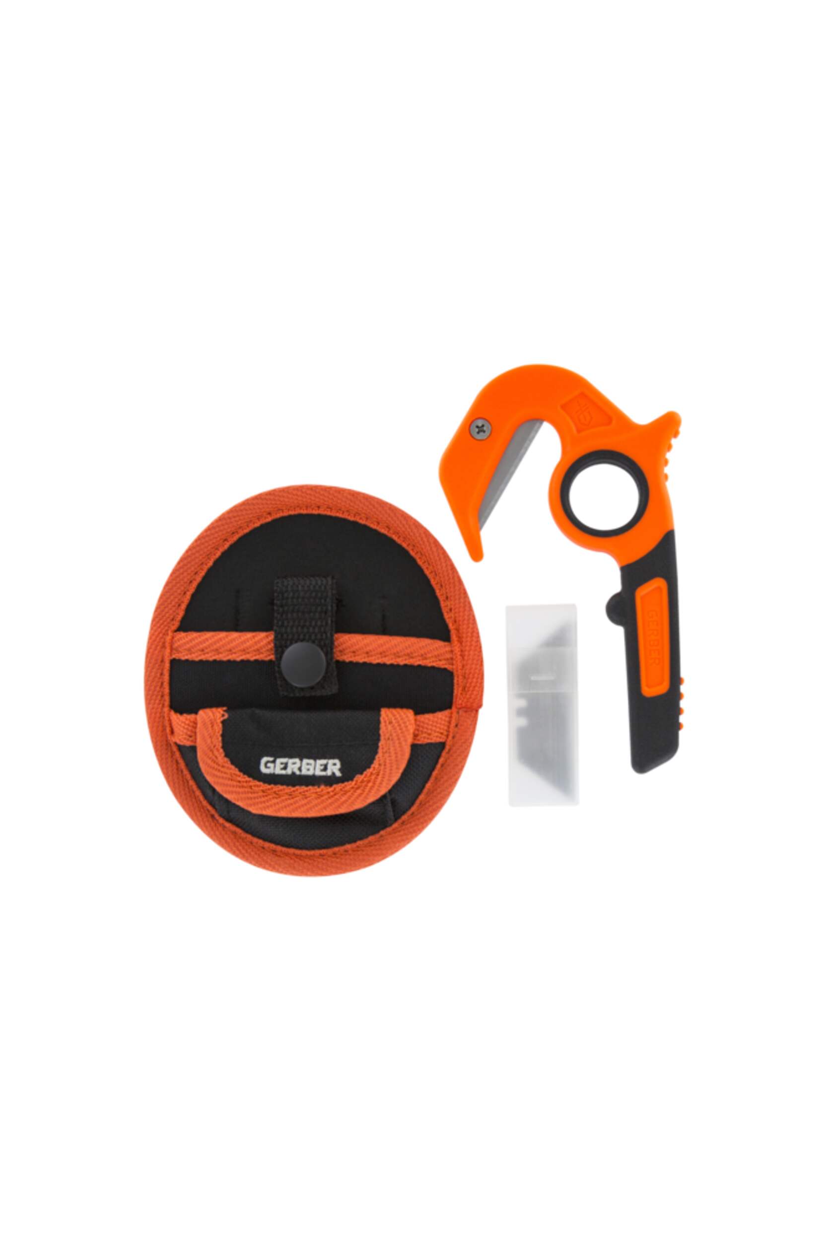 Gerber Vital Zip Knife w/ 2-Replacement Blades & Nylon Sheath, Orange Composite_or_Mixed