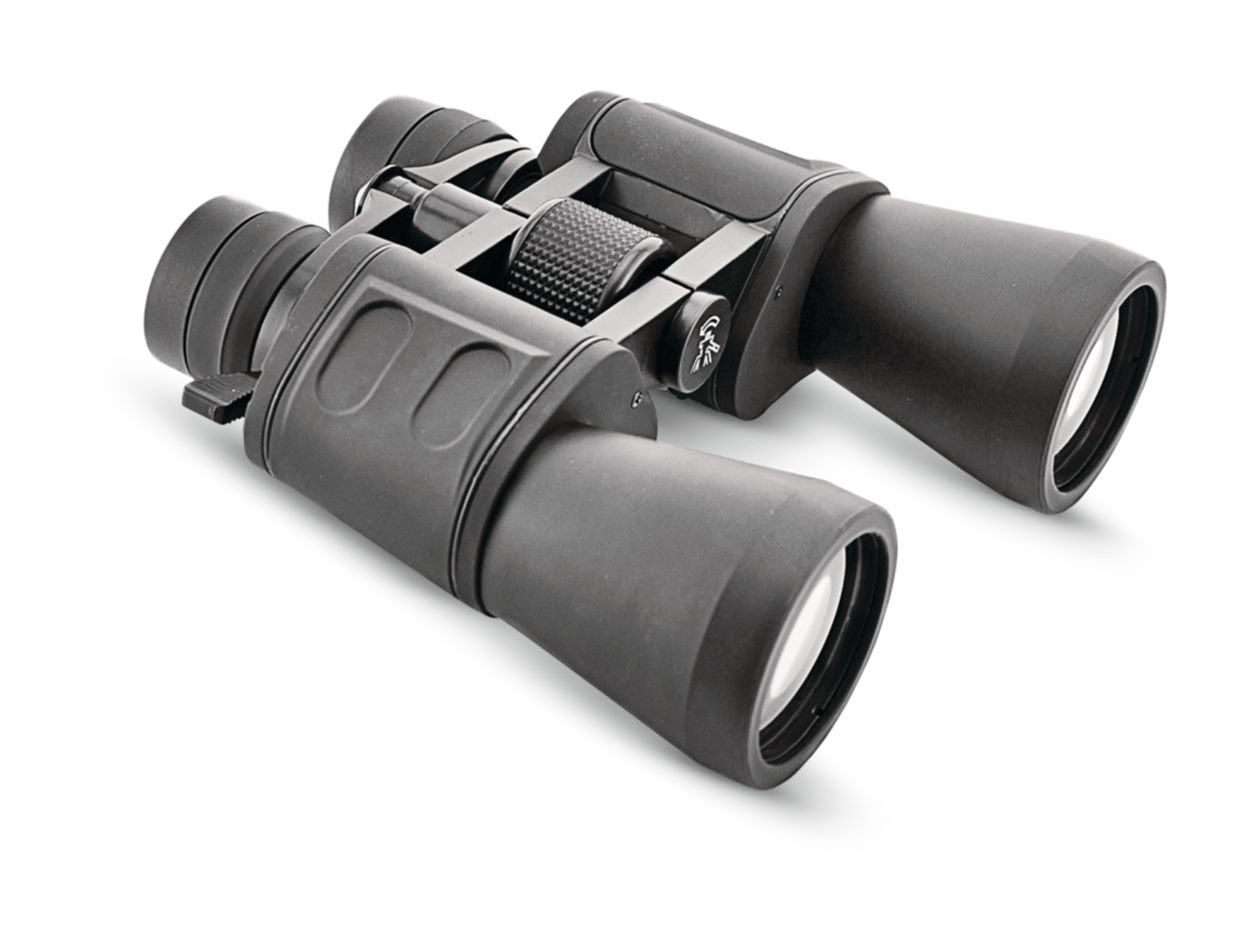 Outbound Zoom Porro Prism Binoculars with Carry Case, Cloth & Straps, 9-27x50 Front_Angled_Right