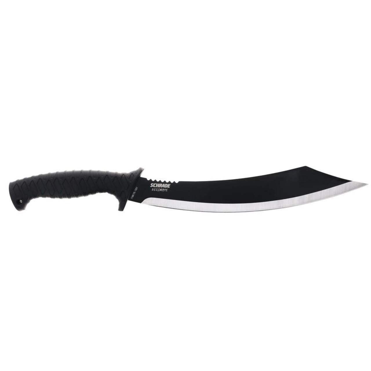 Couteau machette à soie pleine longueur Schrade avec étui de ceinture en  polyester, 18 po