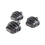 Huntshield Combination Gun Lock, Black, 3-Pk Front_Angled_Left