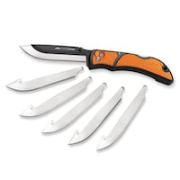 Outdoor Edge Razor-Lite EDC Folding Knife with Replacement Blades Front_Flat