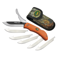 Couteau pliant Outdoor Edge Razor-Pro avec lames de rechange et étui Overhead_Plunge