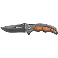 Couteau pliant Huntshield LGSS-E632 avec poignée en bois Side_Left