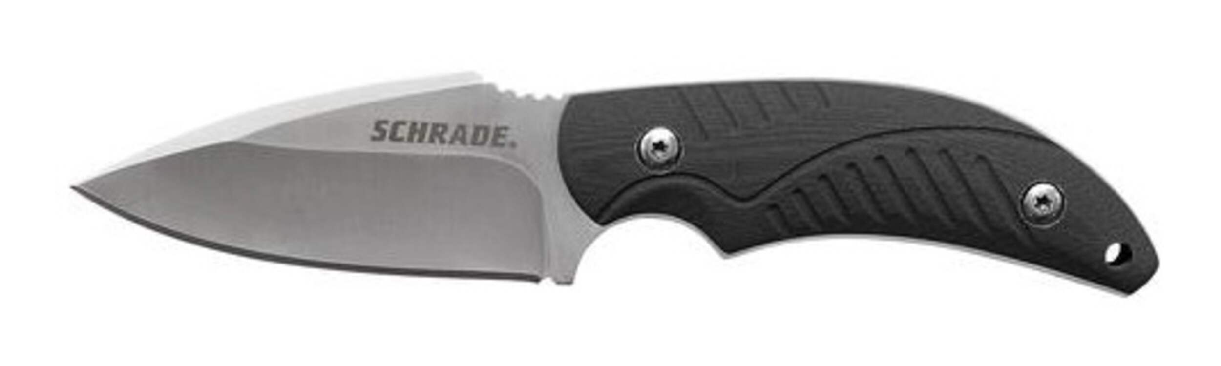Schrade Full Tang Fixed Blade Knife w/ Lanyard Hole & Belt Sheath Side_Left
