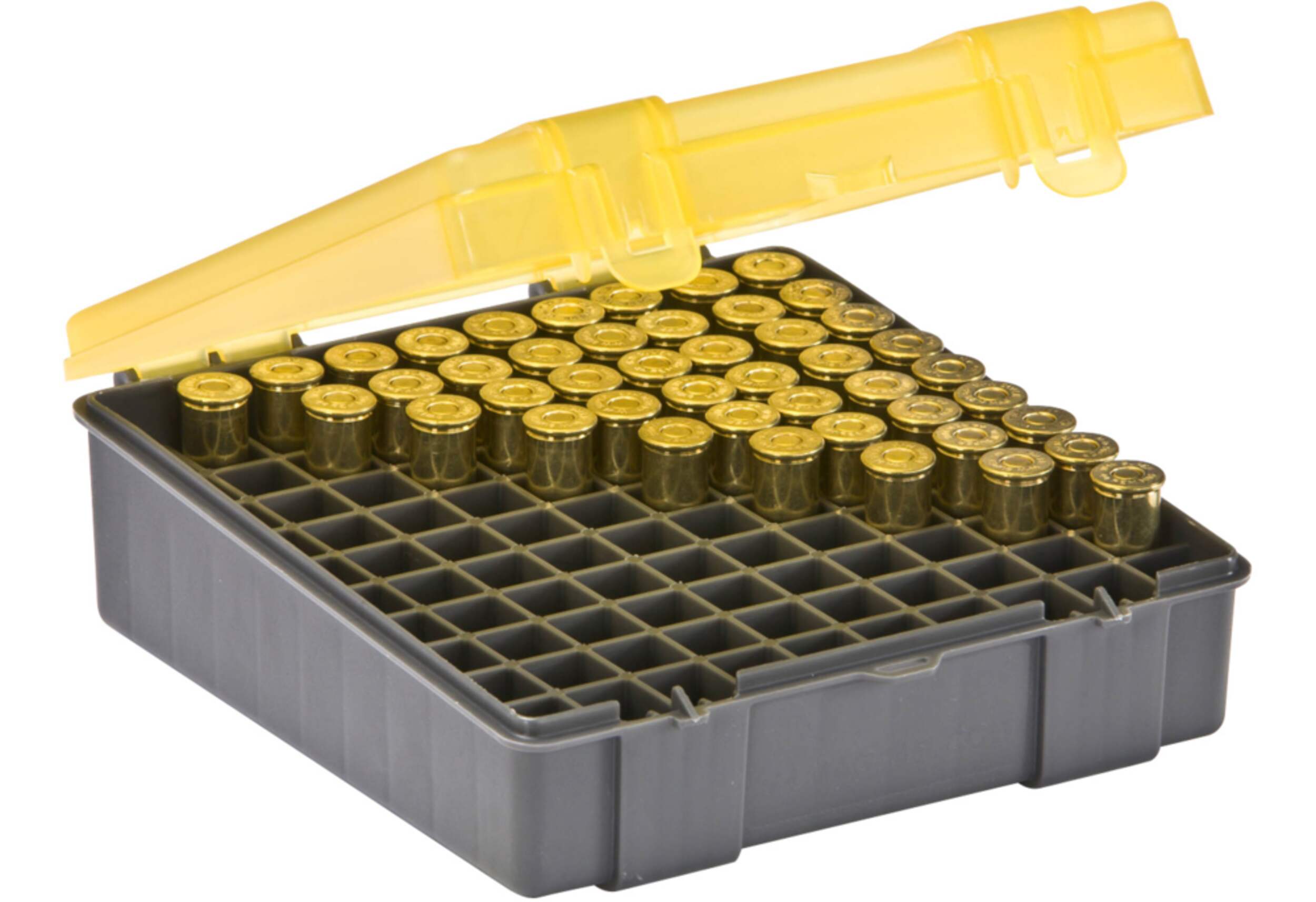 Boîte de rangement verrouillable pour munitions pour 100 balles Plano pour .41 Mag/.44 Mag/.45 Long Colt Front_Angled_Right