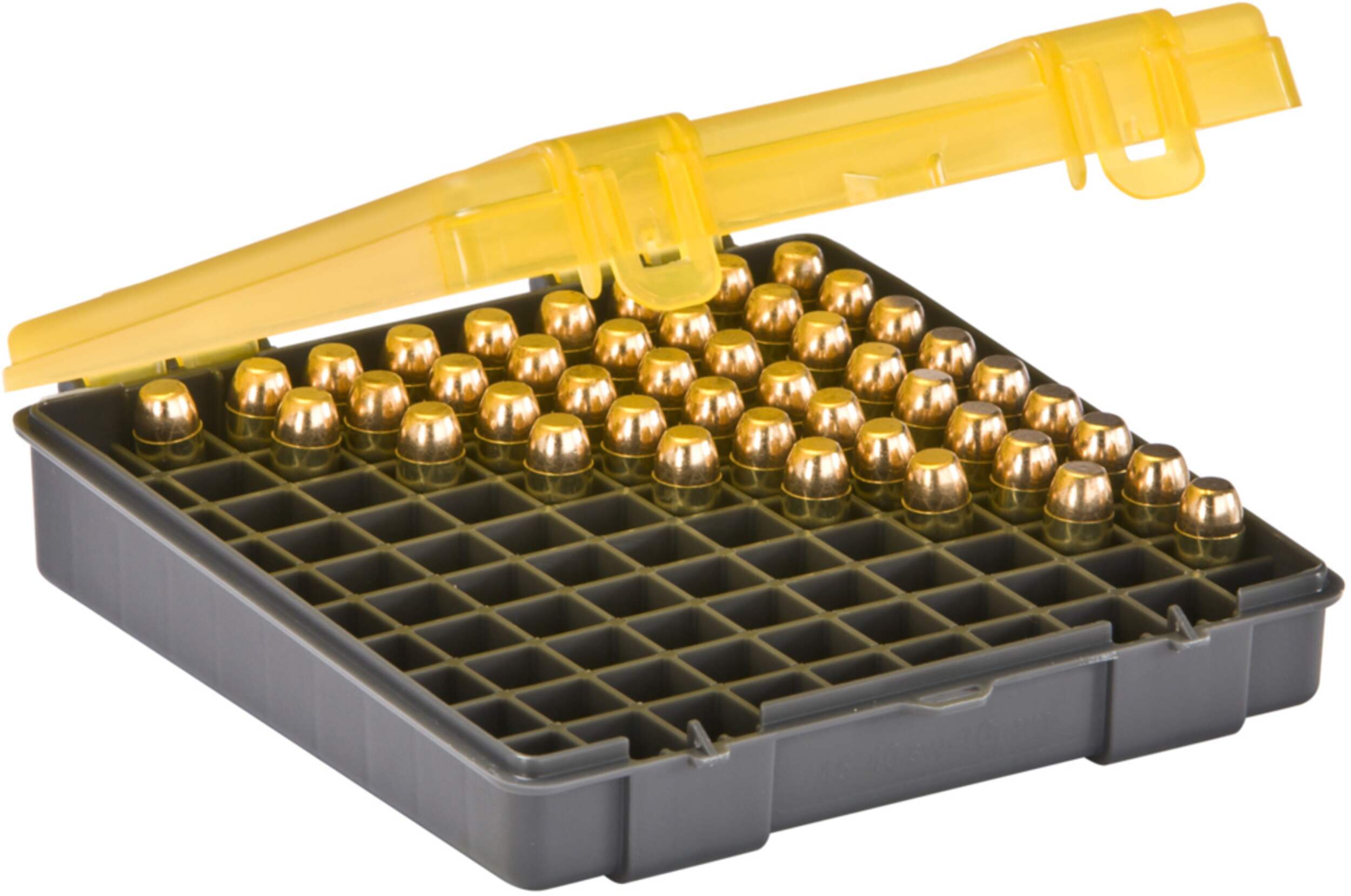Plano 100-Round Lockable Hunting Shell Ammo Storage Box/Case For .45 ACP/.40 S&W/10mm Front_Angled_Right