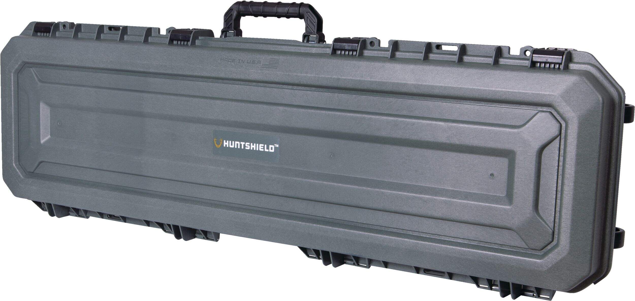 Huntshield All-Weather Double Rifle Carry Case, 52-in, Green Front_Angled_Left