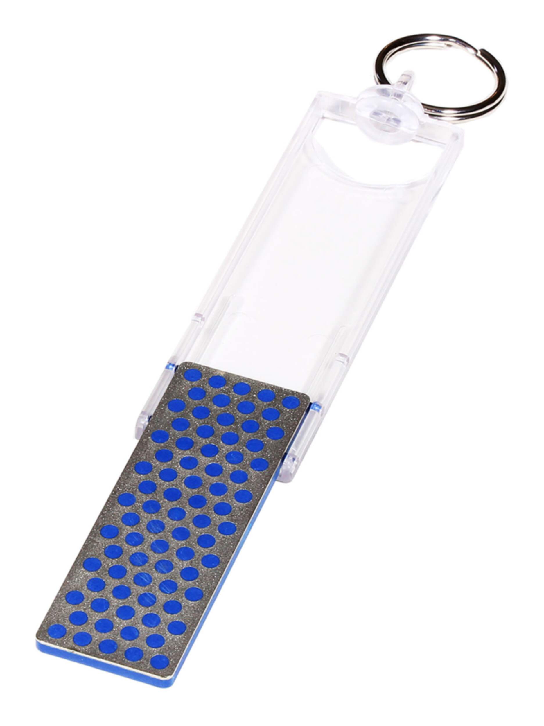 DMT Mini-SharP® Coarse Diamond Knife SharPener w/ Folding Handle Front_Angled_Left