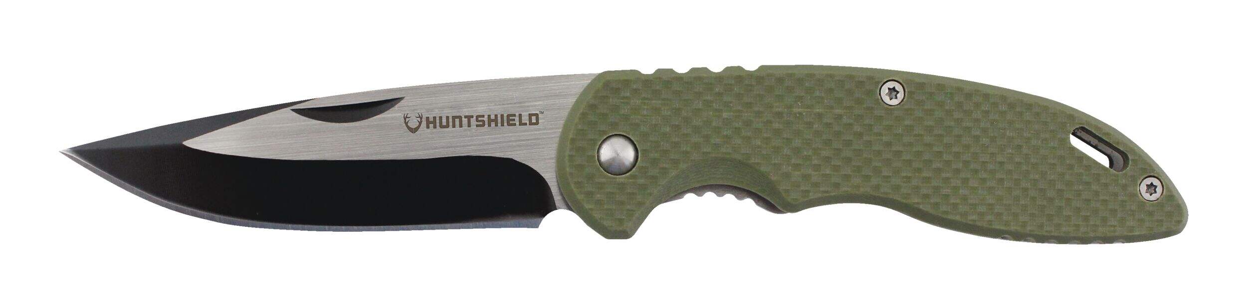 Huntshield EDC Folder Knife, Lockable, Pocket Clip, 3-In Blade Side_Left