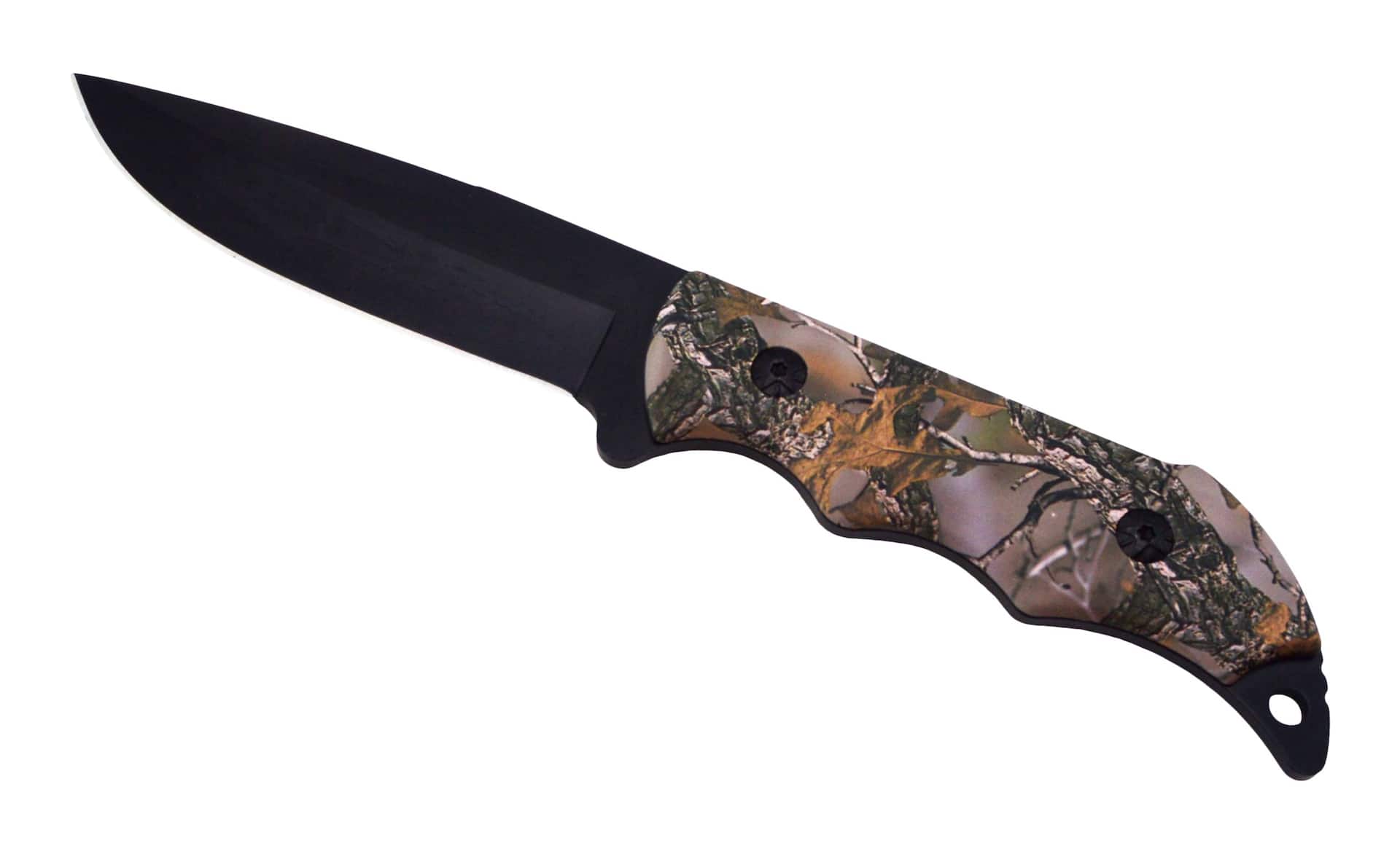 Yukon Gear Camo Fixed Blade Hunting Knife w/ Sheath