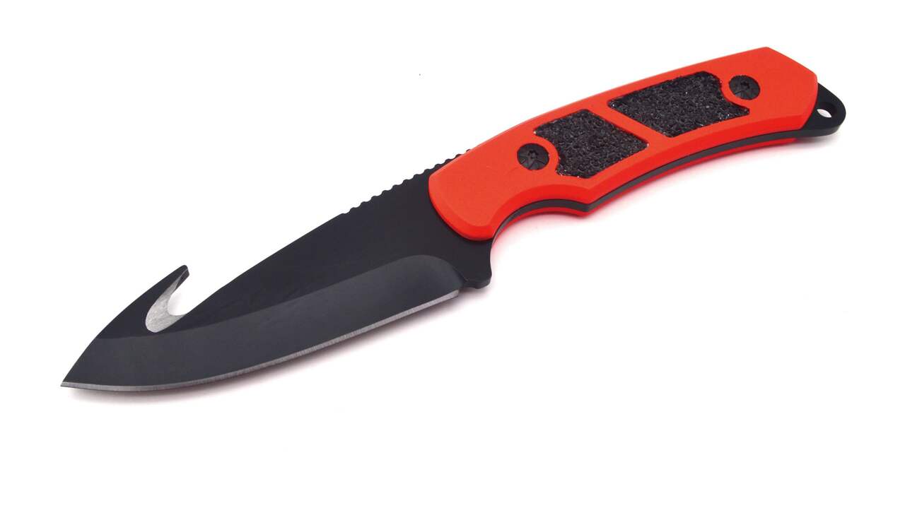 Yukon Gear Skinner Gut Hook Knife, Orange