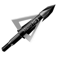 Muzzy MX-3 Broadhead/Arrow Tip, 100 Grain, Black