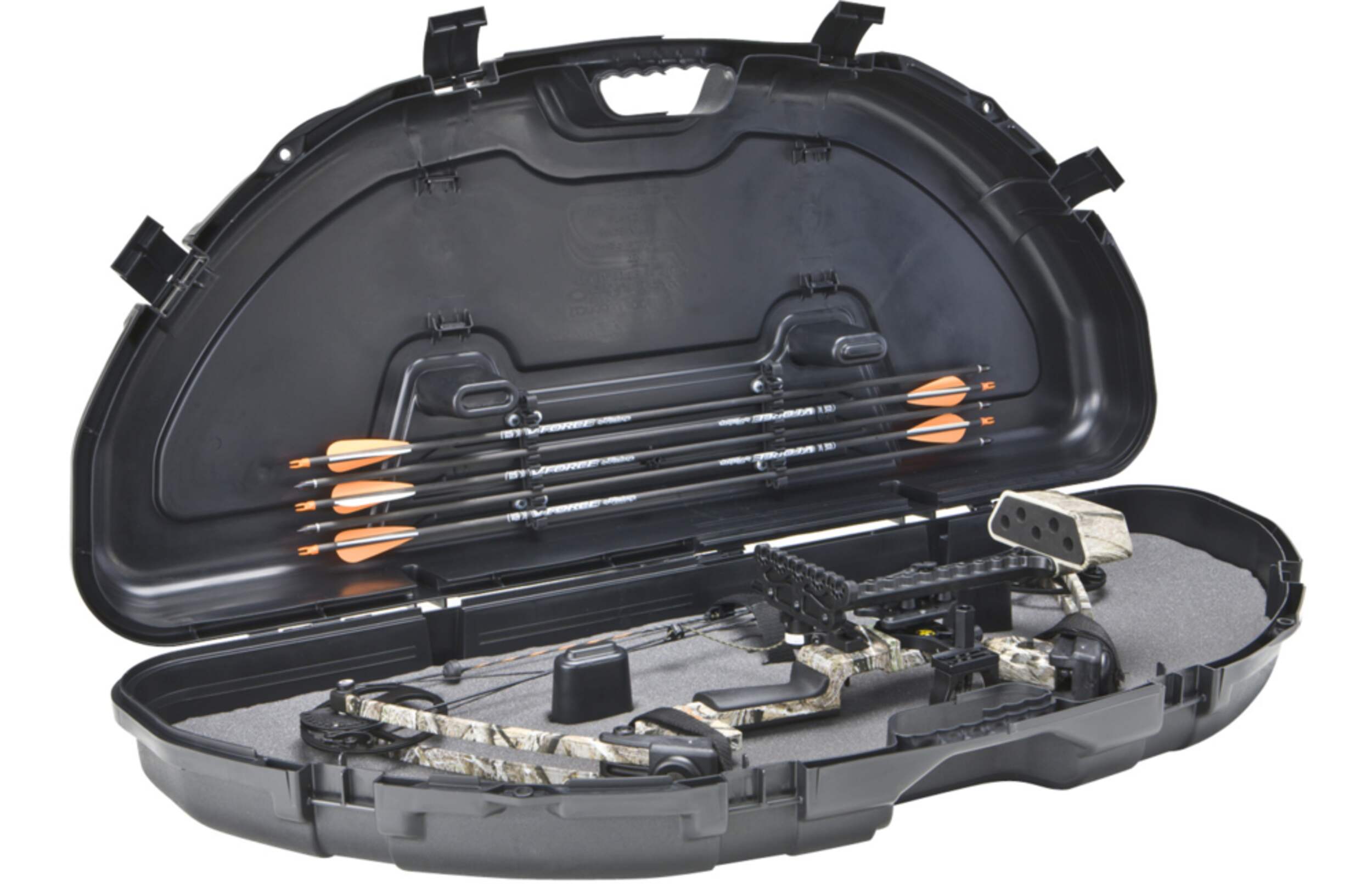 Plano Protector Series ComPact Bow Carrying Case with PillarLock, Black Front_Angled_Right