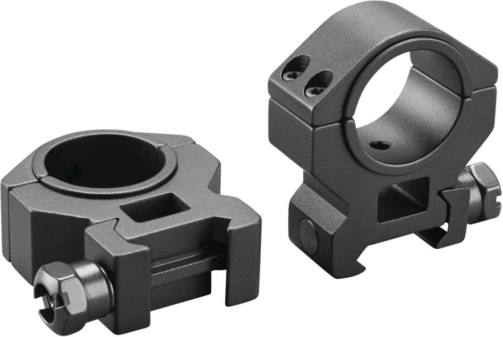 Tasco Dual Purpose 1-in To 30mm Medium Scope Rings, Matte Black 