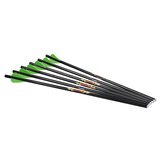 Excalibur Diablo Carbon Crossbow Arrows, 18-in, Black/Green, 6-Pk Front_Angled_Right