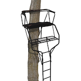 Big Game Guardian XLT 2-Person Ladder Tree Stand with Seat & Shooting Rail For Hunting, 18-ft Front_Angled_Right