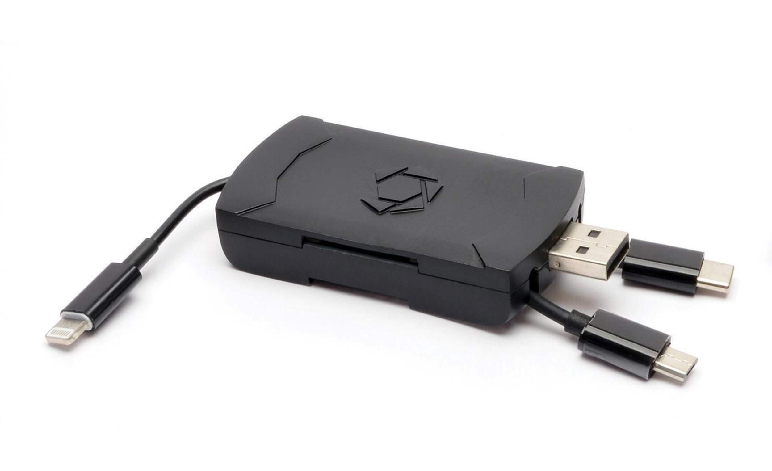 Stealth Cam 4-in-1 SD Card Reader Front_Angled_Right