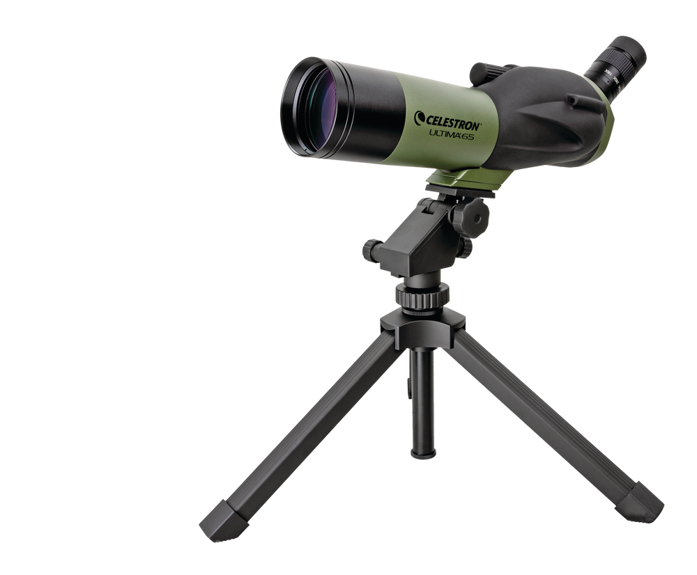 Celestron Ultima 65 Angled Zoom Spotting Scope with Smart Phone Adapter