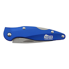 Yukon Gear EDC Folding Knife with Sheepsfoot Design, Blue, 2.6-in
