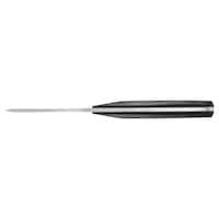 Geber PrinciPle Fixed Blade Knife w/ Sheath, Black, 7.5-in Overhead_Flat