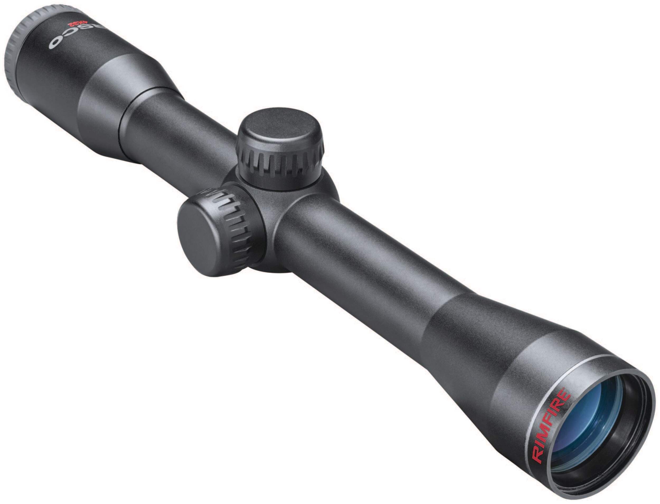 Tasco TruPlex Rimfire Hunting Rifle ScoPe, 4x32mm Front_Three_Fourths_Angled_Right