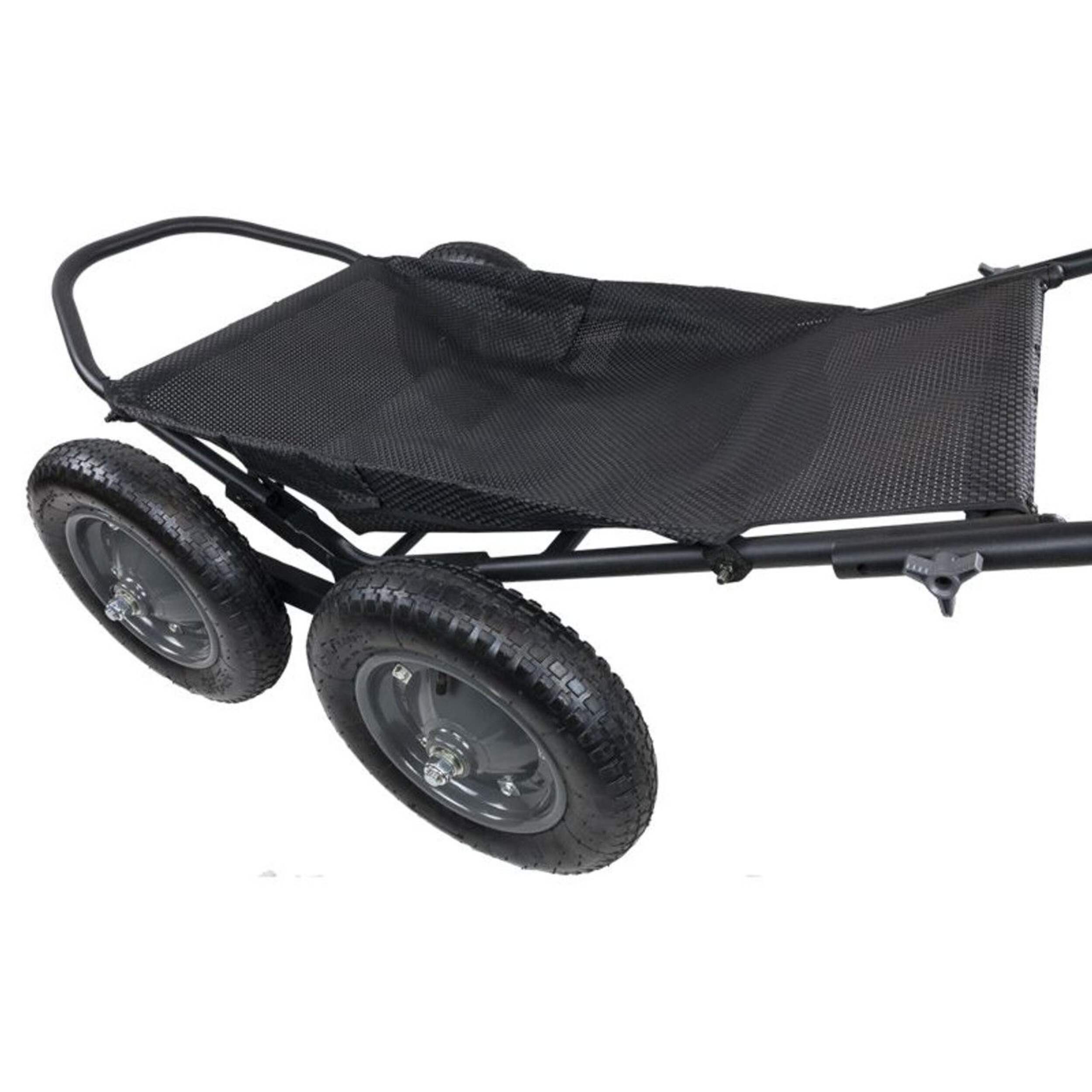 Hawk Crawler All-Terrain Multi-Use Game & Utility Cart/Dolly For Hunting, 31 x 71-in Overhead_Plunge