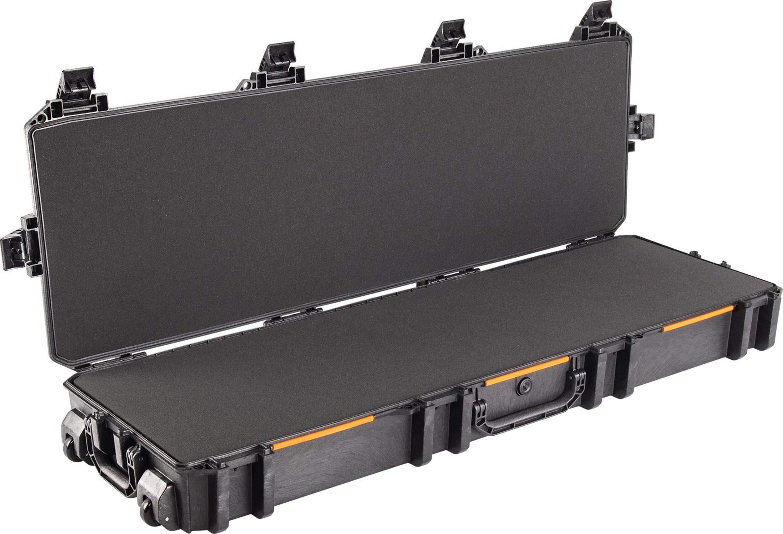 Pelican Vault V800 Double Rifle Gun Case, Black Front_Three_Fourths_Angled_Right