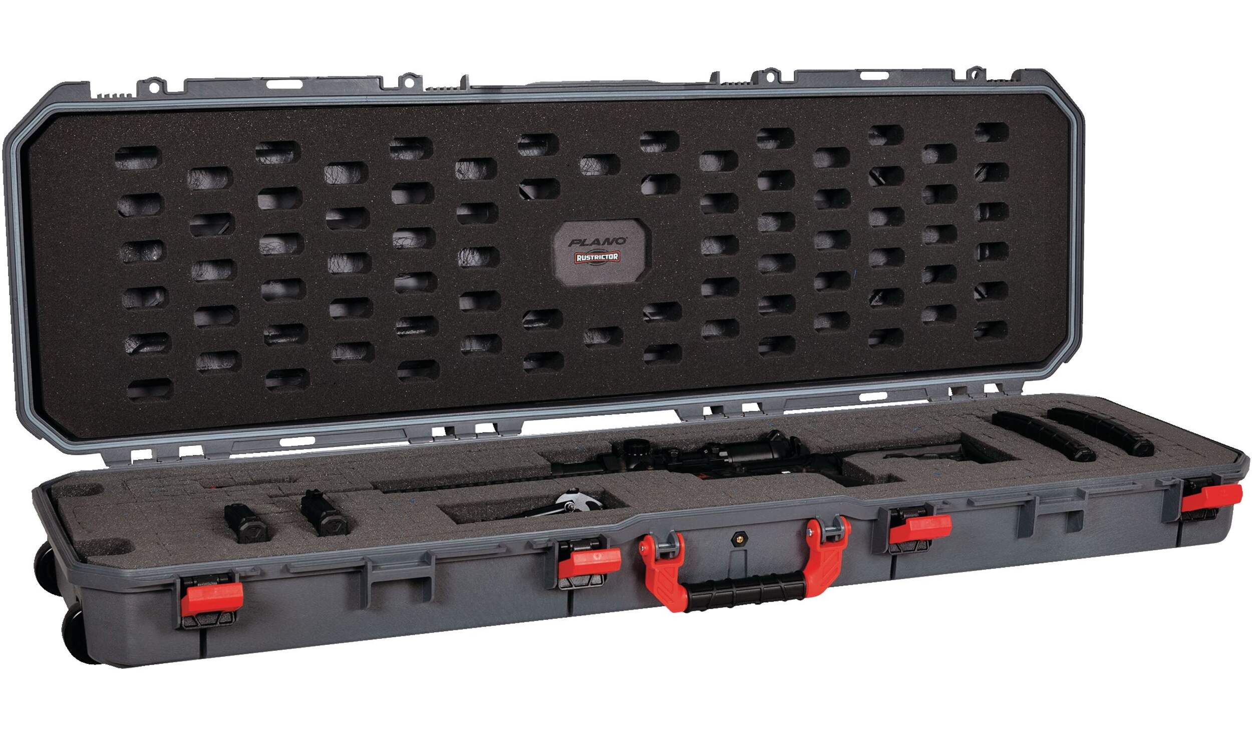 Plano Rustrictor Wheeled AW2 Gun Case, 52-in Front_Angled_Right