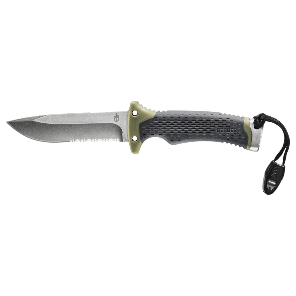 Gerber Ultimate Survival Fixed Blade Hunting Knife w/ Fire Starter