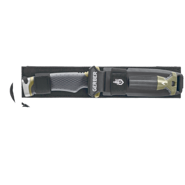 Gerber Ultimate Survival Fixed Blade Hunting Knife w/ Fire Starter