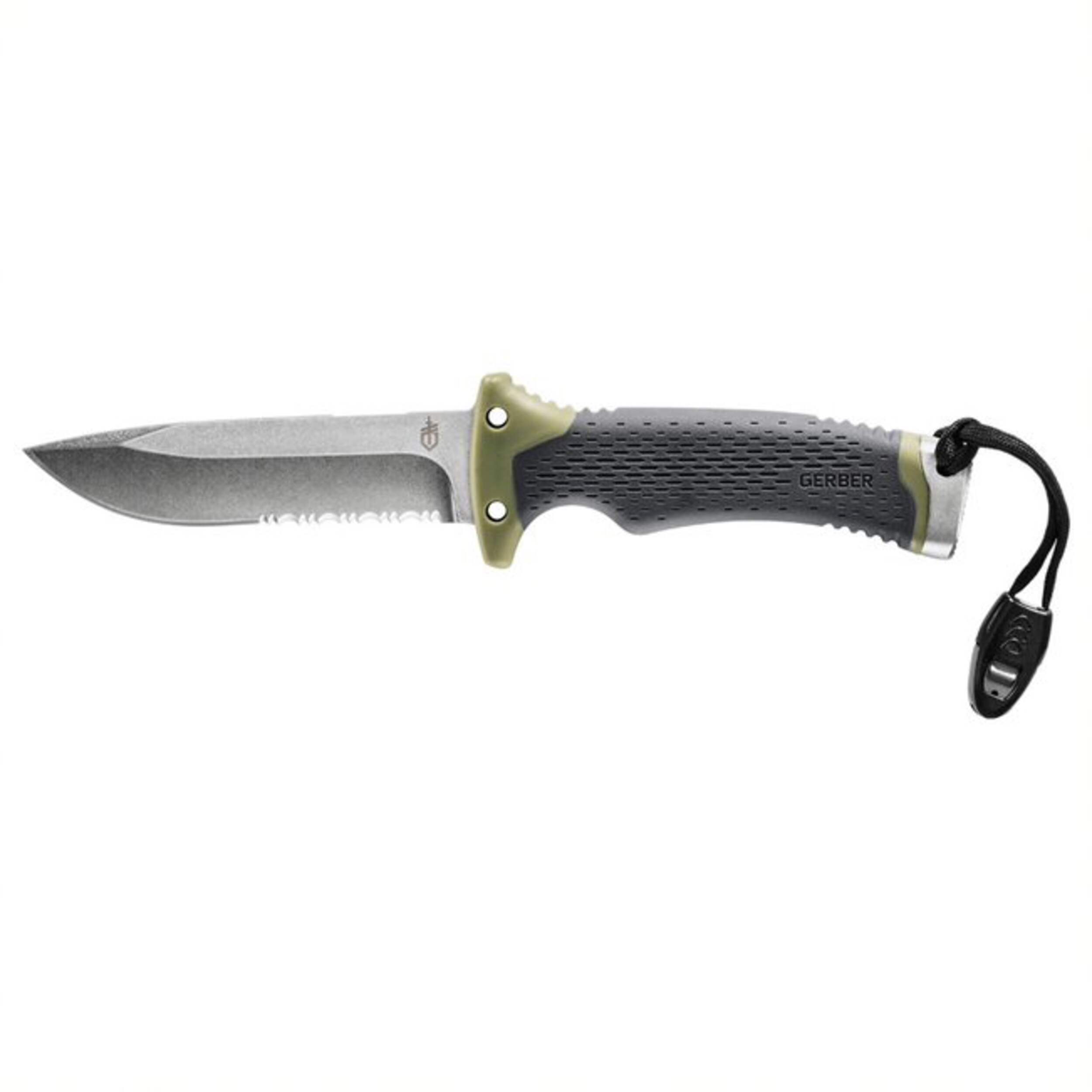 Gerber Ultimate Survival Fixed Blade Hunting Knife w/ Fire Starter