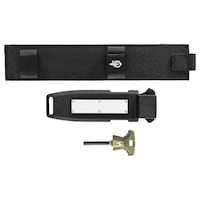 Gerber Ultimate Survival Fixed Blade Hunting Knife w/Fire Starter, Sharpener, and Sheath Front_Flat
