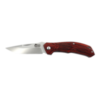 Yukon Gear Drop-Point Blade Folding Pocket Knife Overhead_Flat