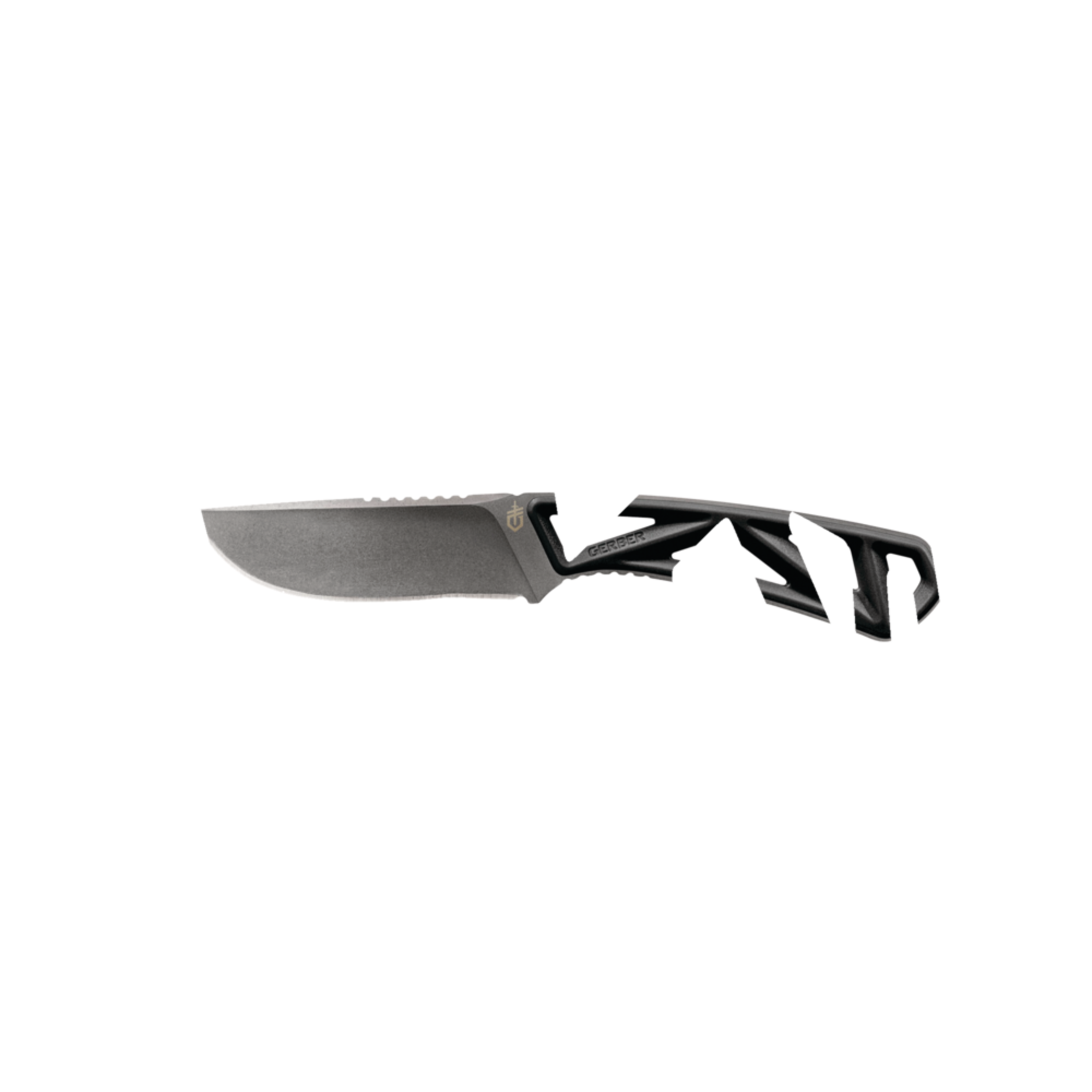 Gerber Exo-Mod DroP Point Fixed Blade Hunting Knife w/ Sheath Side_Left