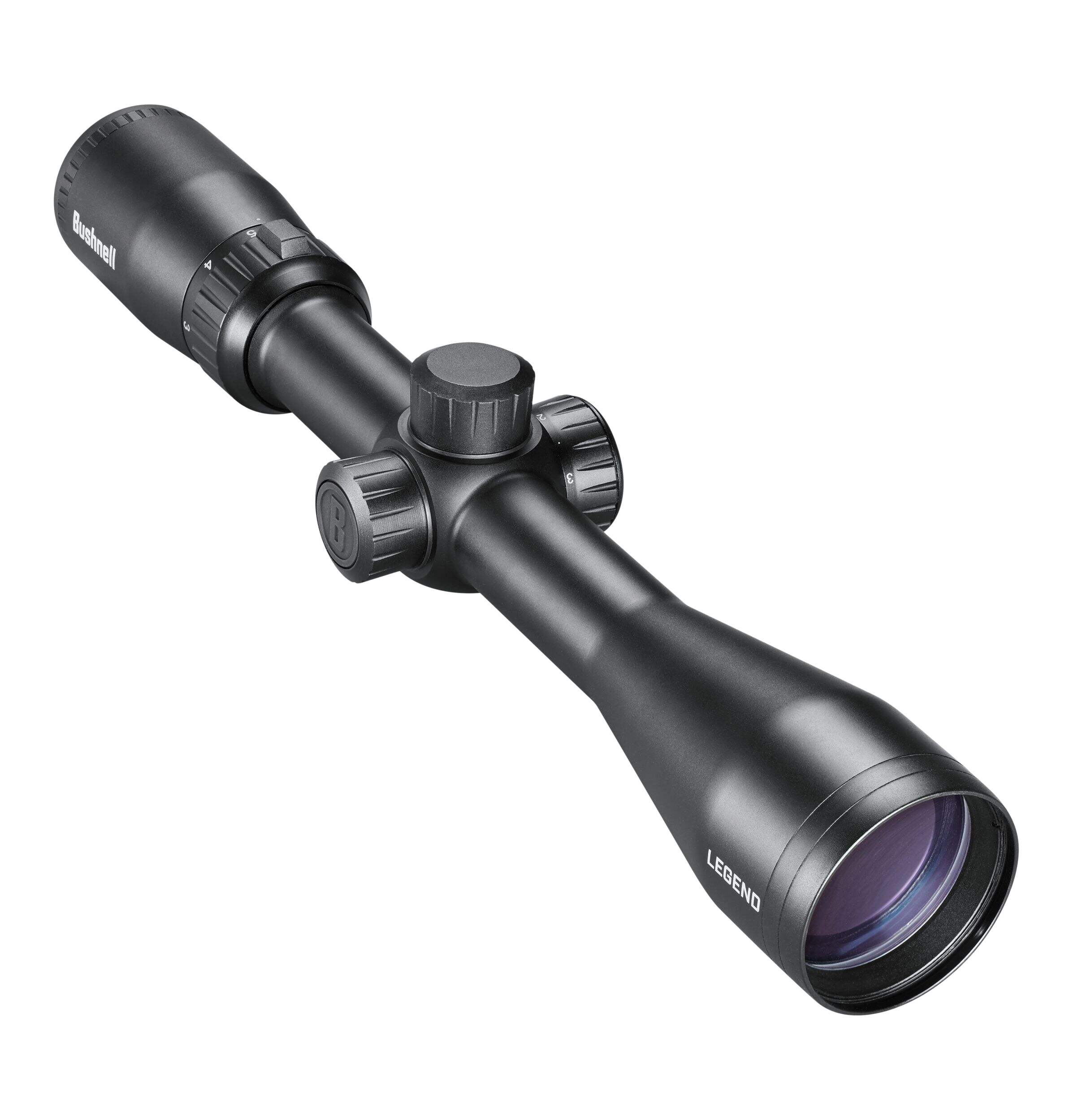 Bushnell Legend Riflescope with Multi-X Illuminated Reticle, Black, 3-9x40 Front_Three_Fourths_Angled_Right